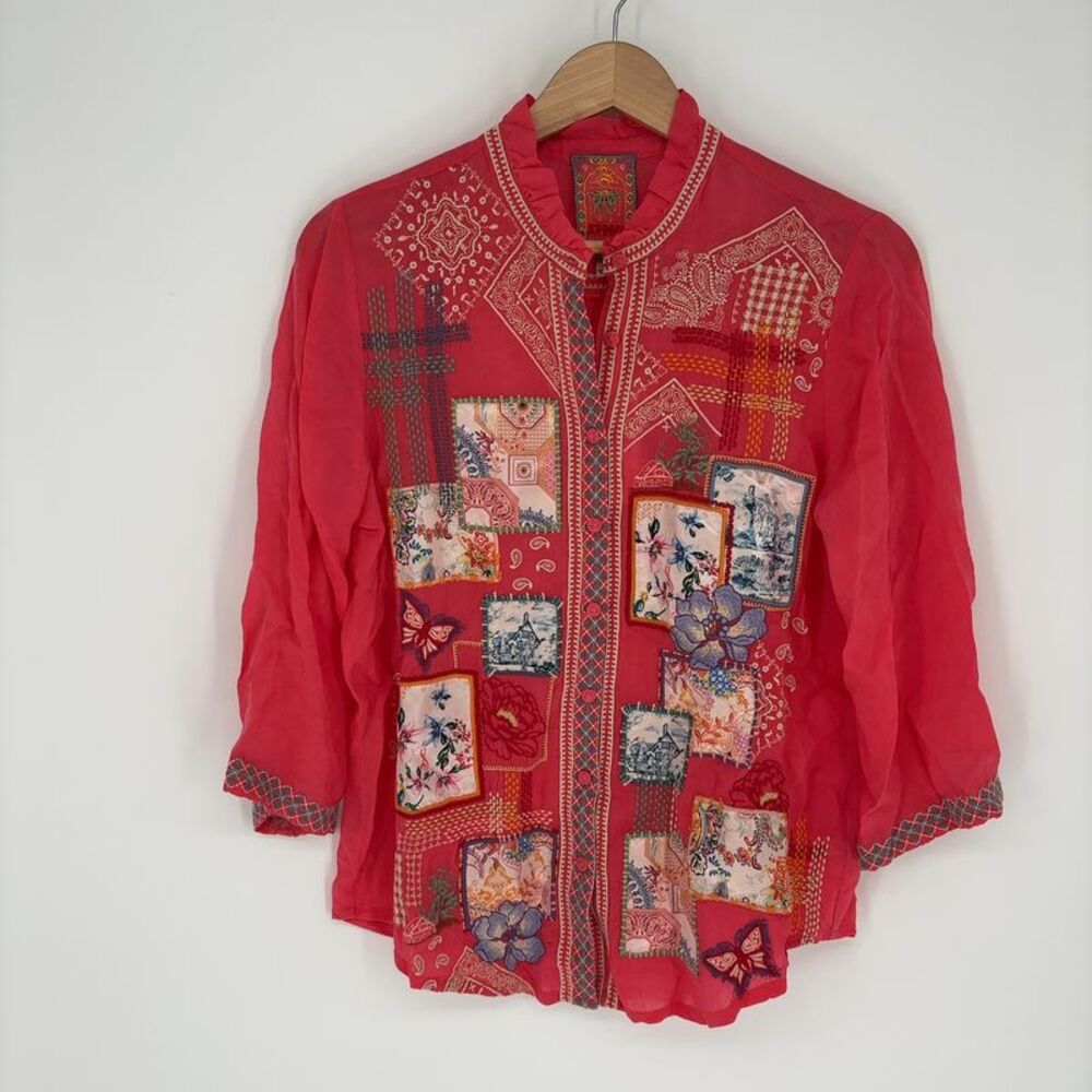Johnny Was Somalia Shirt in Multicolor